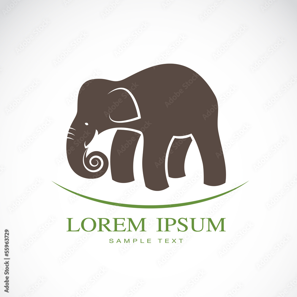 Obraz premium Vector image of an elephant