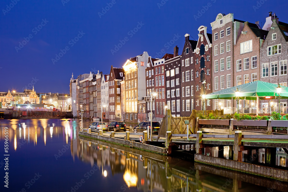 City of Amsterdam at Night