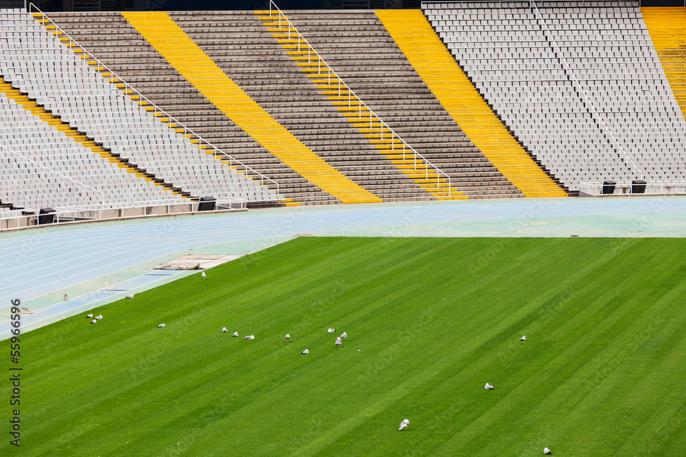 Fototapeta premium tribunes of the large stadium