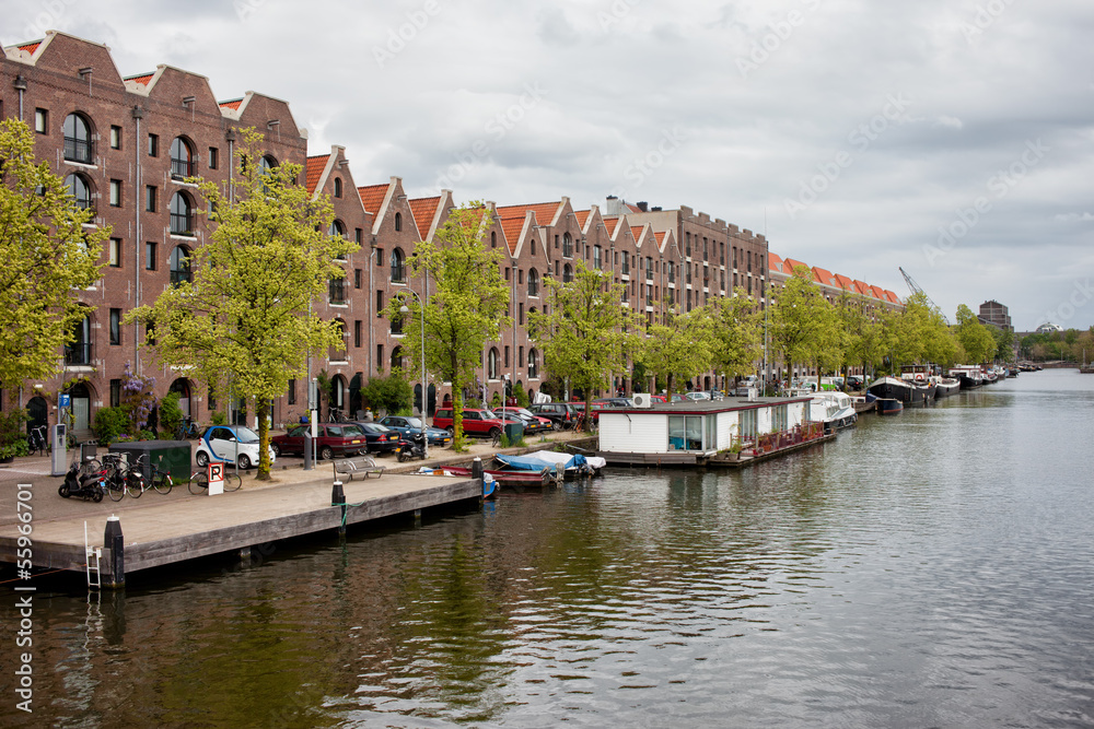 Apartment Buildings on Entrepotdok in Amsterdam