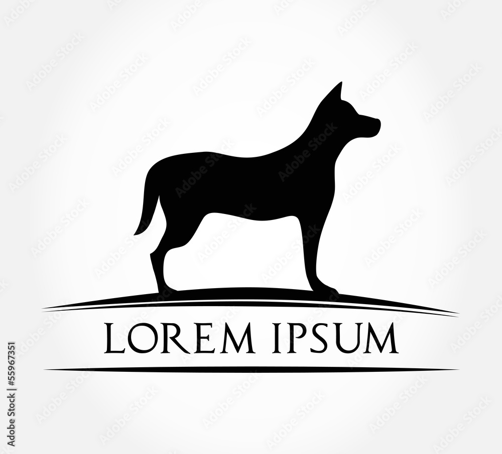 Dog symbol - animal logo Dog symbol - animal logo