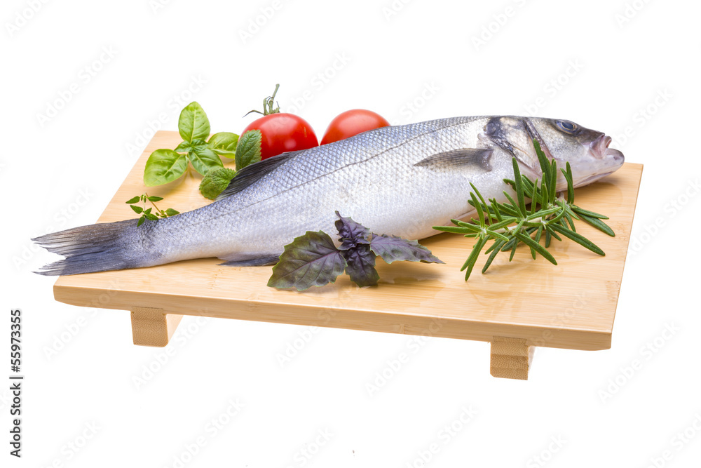 Raw seabass