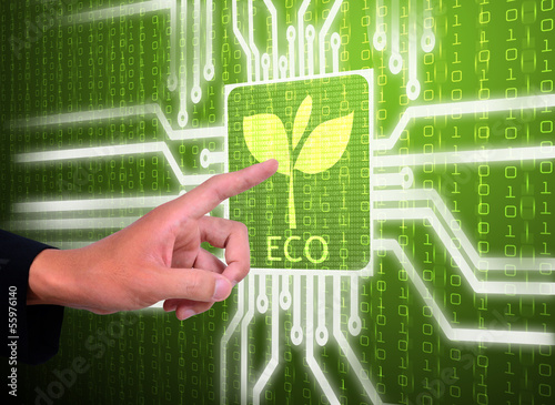 lcd screen matrix circuit of eco symbol