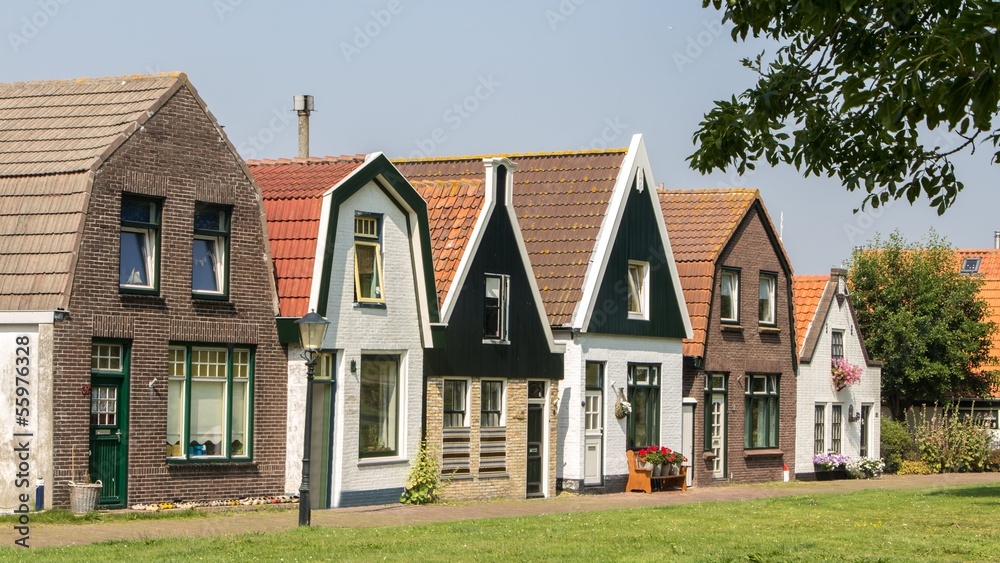 Traditional Dutch fishing village