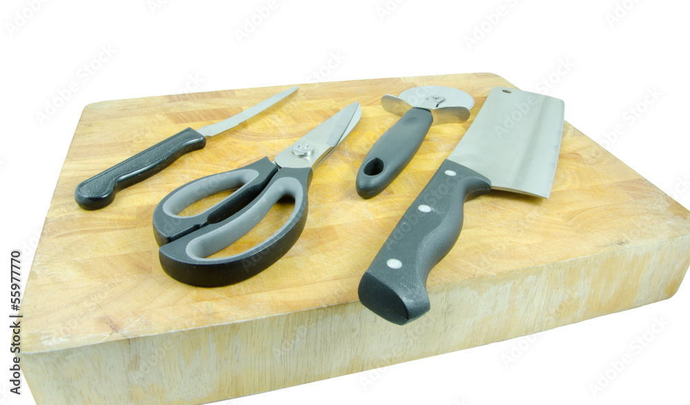 kitchen tools on chopping block kitchen tools on chopping block