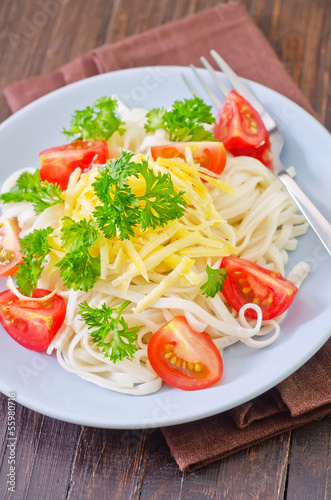 pasta with cheese and tomato