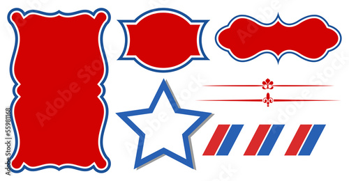 USA Theme Tags and Banners