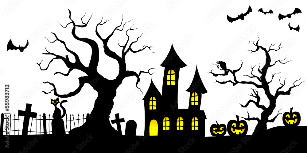 spooky halloween background