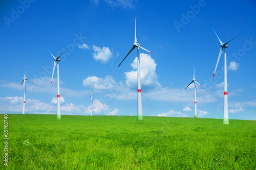 Wind power electricity turbines