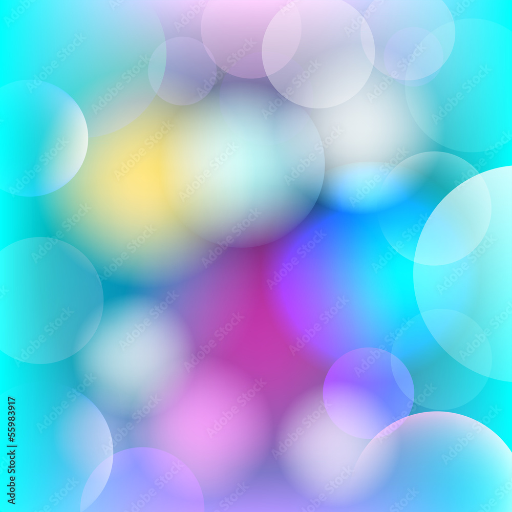 Abstract background with blurred circles.