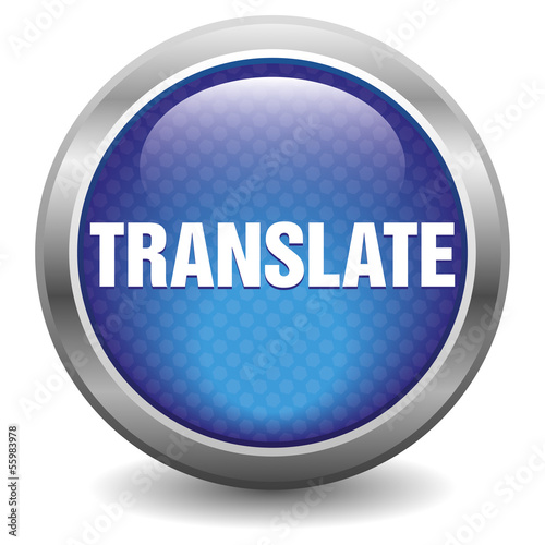 Blue translate icon