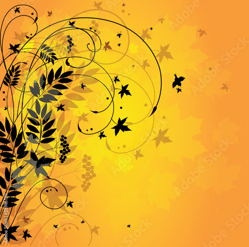 autumn floral background