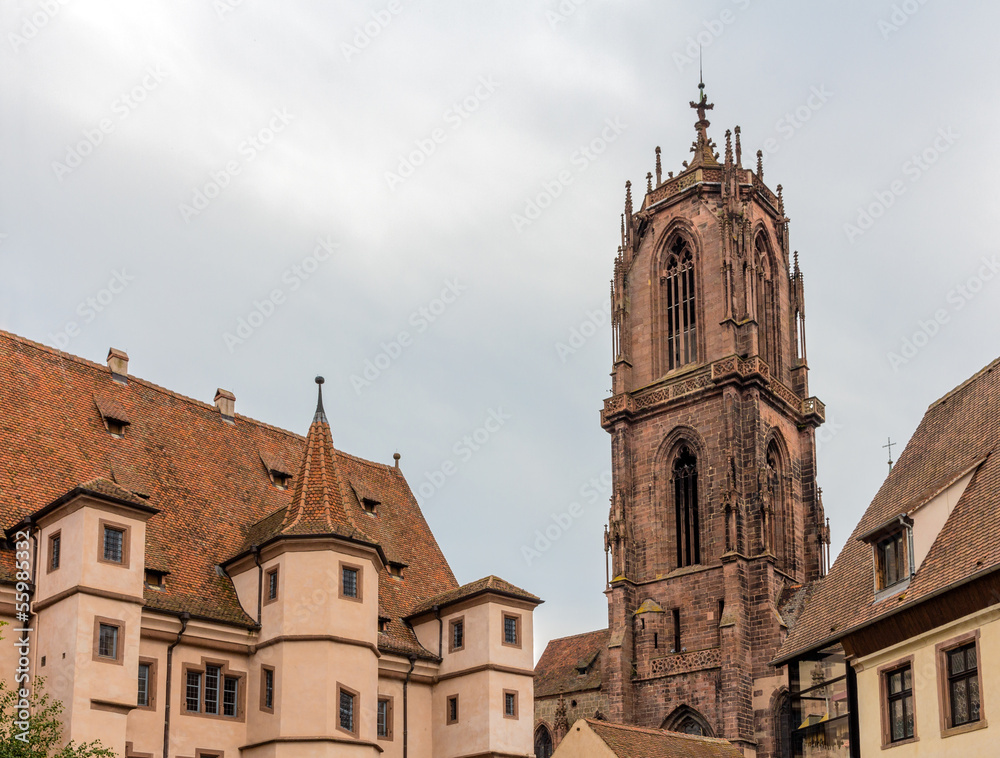 St. George Church in Selestat - Alsace, France