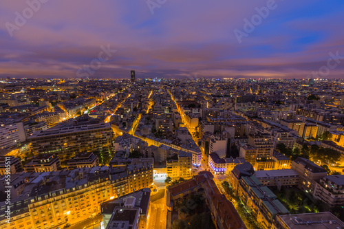 Paris by night, Paris, France