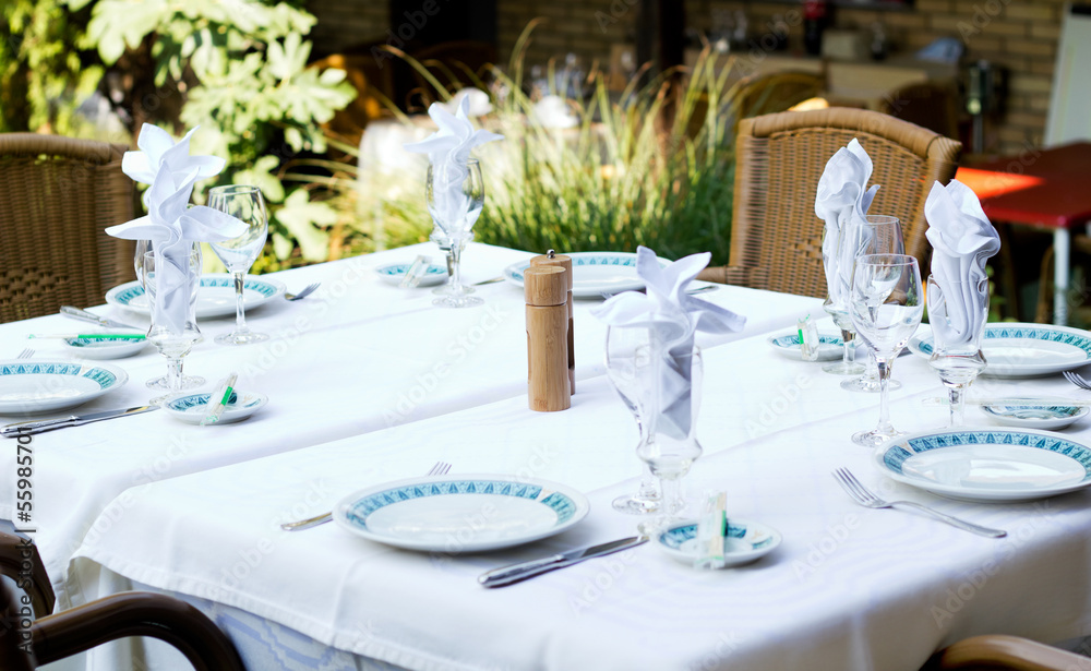 Fototapeta premium table in restaurant