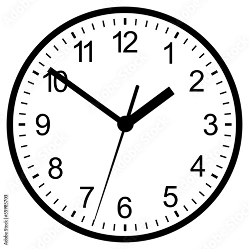 Wall mounted digital clock.