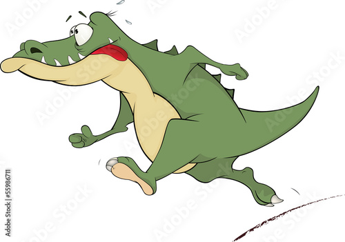 Green crocodile