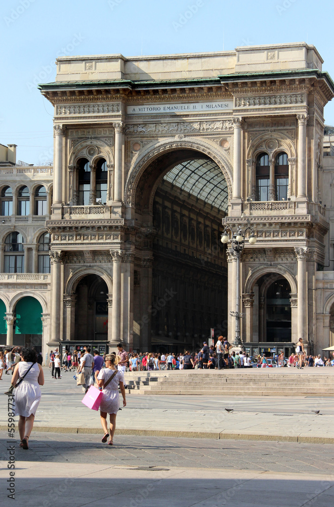 Obraz premium Milan, Vittorio Emanuele II gallery, Italy