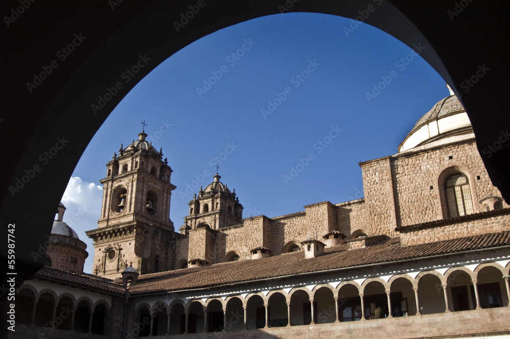 Main cathedral in Cusco, Peru.