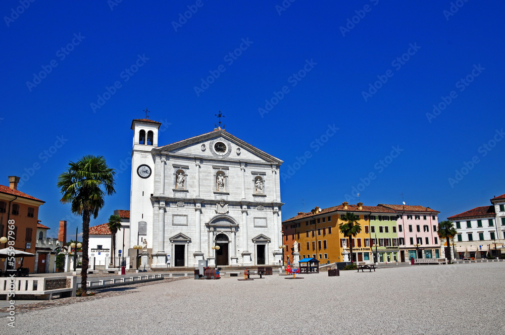 Palmanova in Friuli, Piazza Grande e duomo - Udine