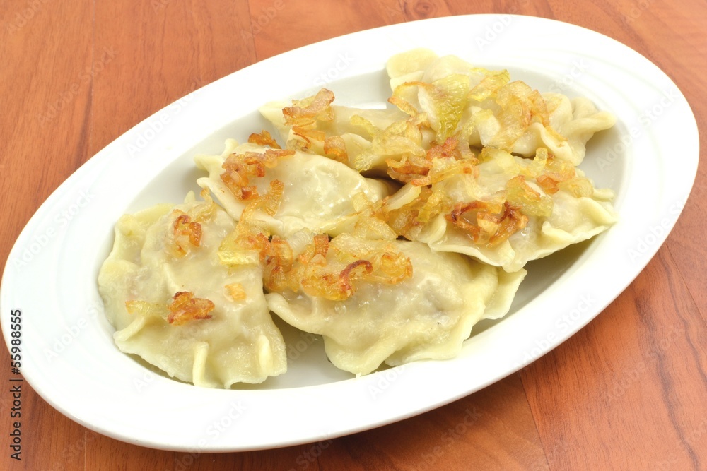 dumplings with meat, cabbage and onion dumplings with meat, cabbage and onion