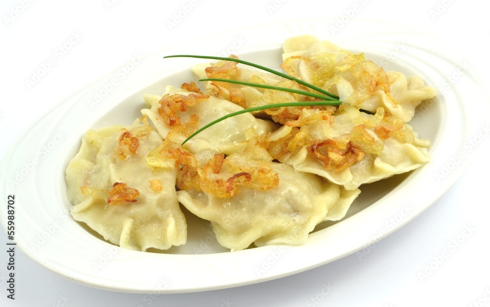 dumplings with meat, cabbage and onion dumplings with meat, cabbage and onion