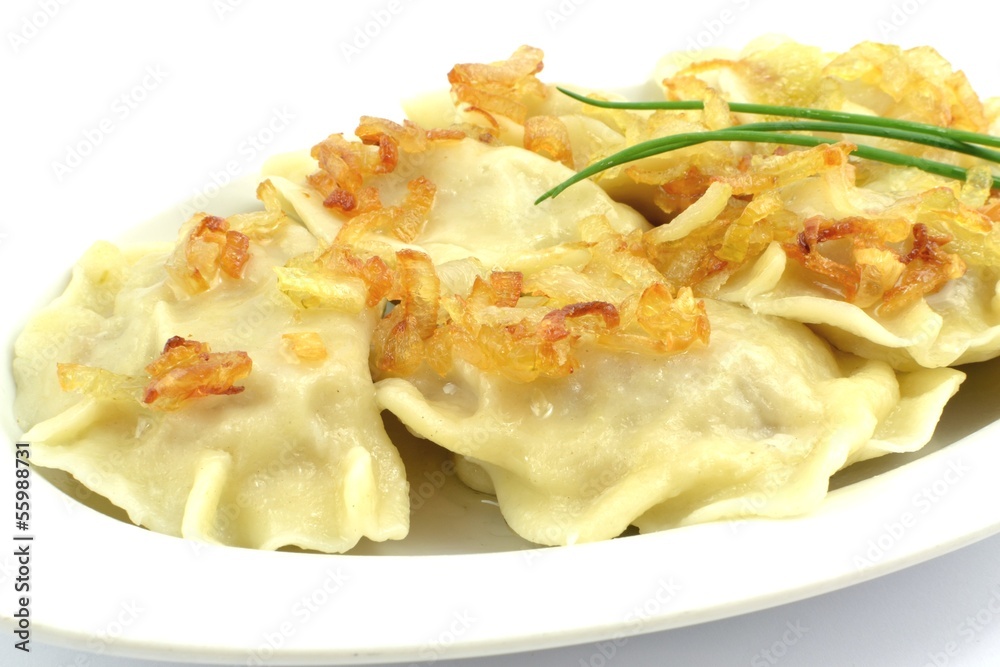 dumplings with meat, cabbage and onion dumplings with meat, cabbage and onion
