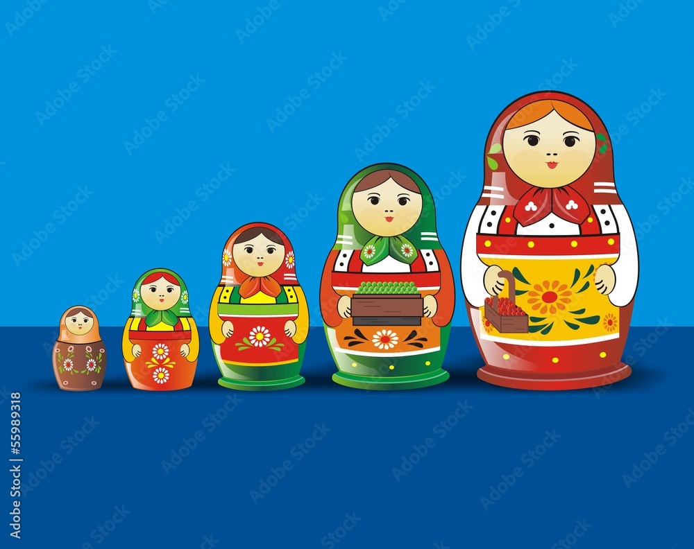 Obraz premium Muñeca rusa