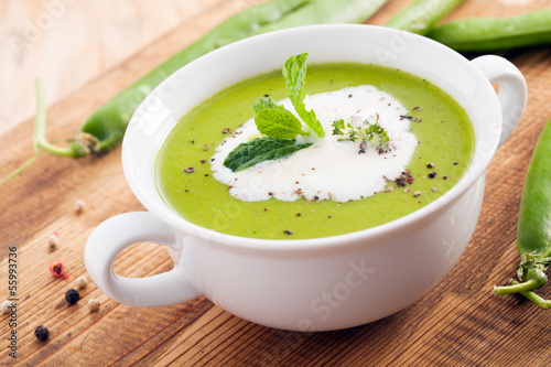Cream of pea soup