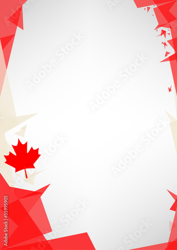 background origami of Canada