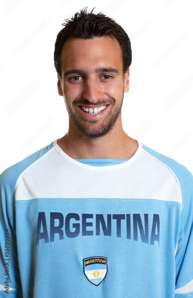 Portrait of an argentinian football fan Portrait of an argentinian football fan