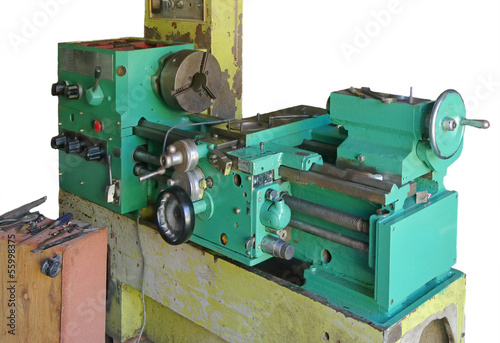 Lathe turning machine