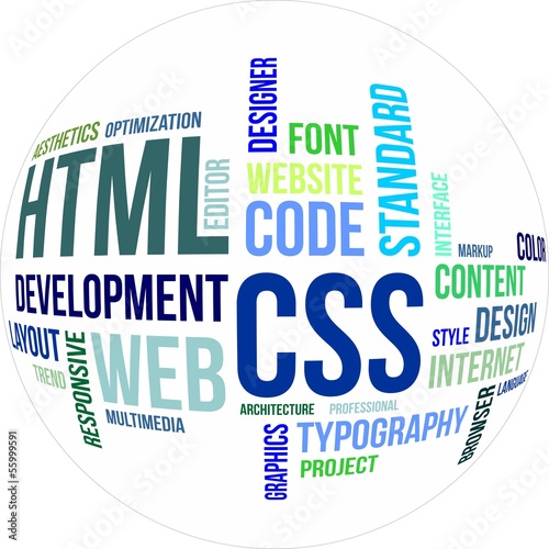 word cloud - html and css