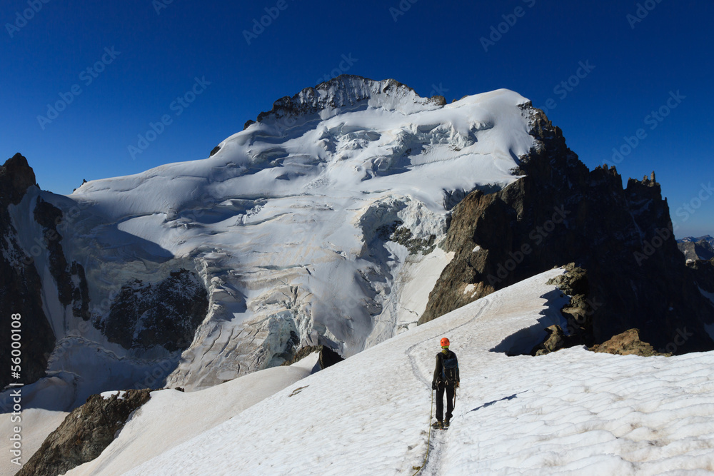 Mountaineer and Barre des Ecrins