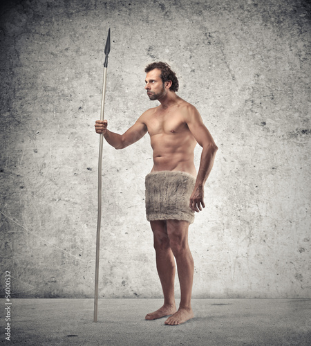 Tableau sur toile caveman