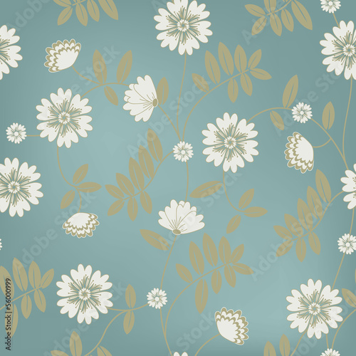 vector seamless flower background for your design