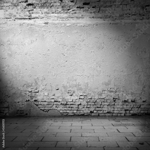 old wall texture halloween background in basement beam of light #56001113