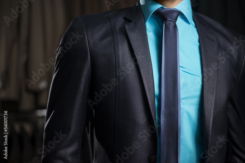 Man in Elegant Business Man Suit