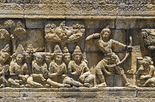 Java, Tempelanlage von Borobodur; Reliefs