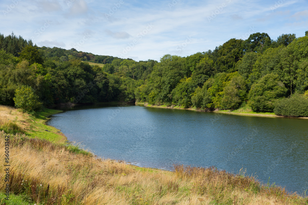 Hawkridge reservoir Quantock Hills Somerset England