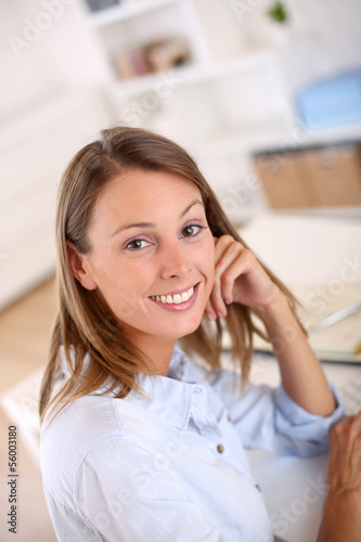 Portrait of beautiful office-worker