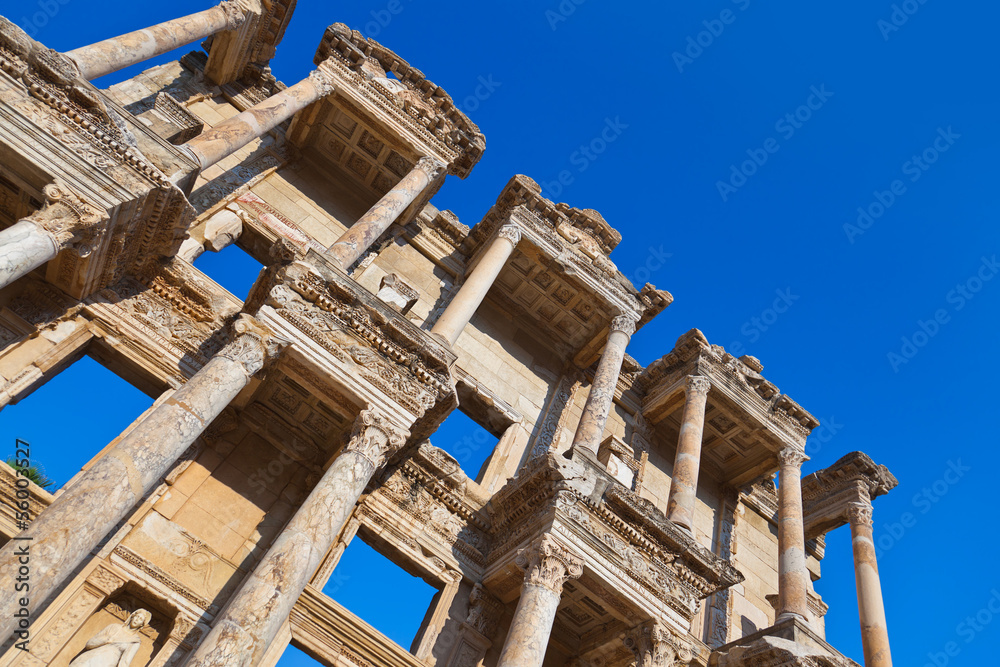 Ancient Celsius Library in Ephesus Turkey