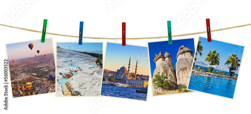 Fototapeta Naklejka Na Ścianę i Meble -  Turkey travel photography on clothespins