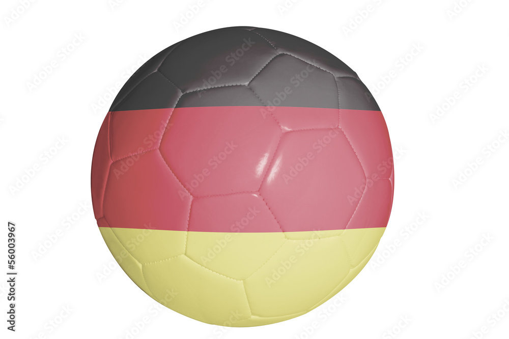 Soccer ball with flag of Germany graphic