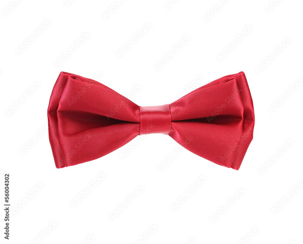 Red bow tie.