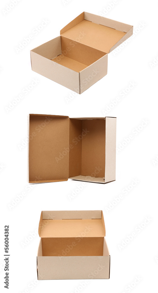 Collage of carton boxes. Collage of carton boxes.