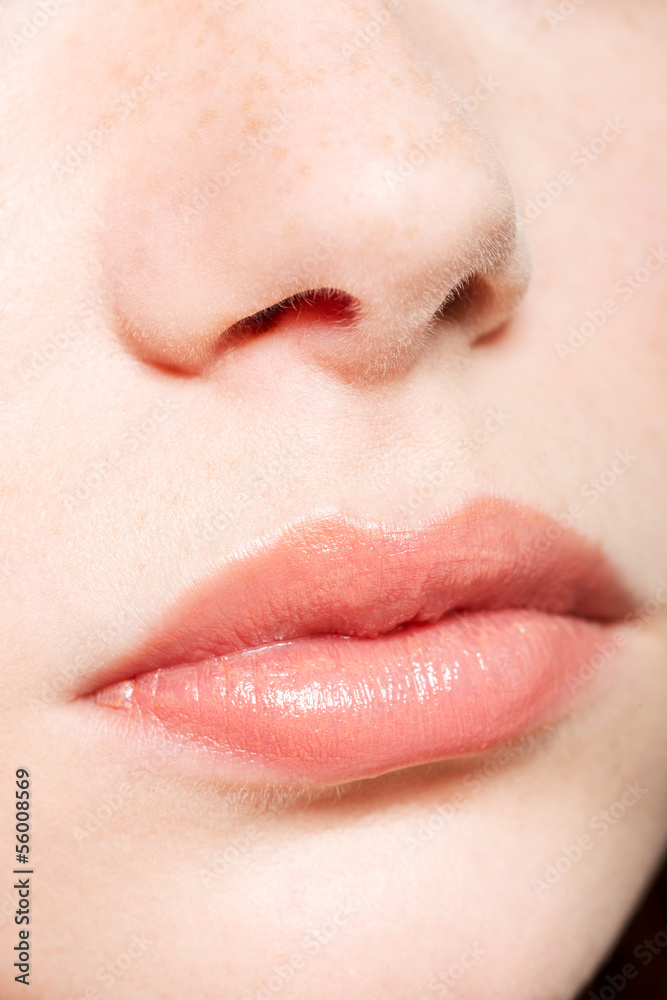 Human nose and lips Human nose and lips