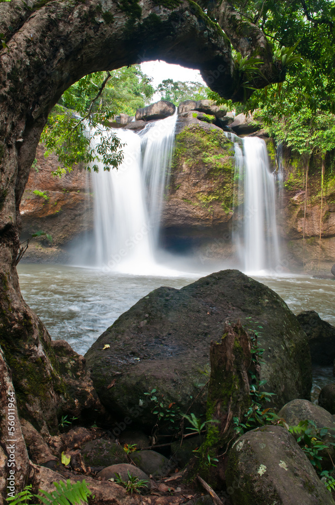 beautiful waterfall in national park , thailand beautiful waterfall in national park , thailand