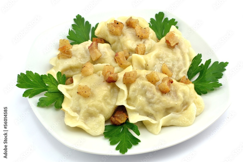 Dumplings with meat and cabbage Dumplings with meat and cabbage