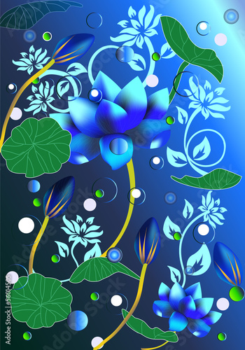 Abstract background with lotus